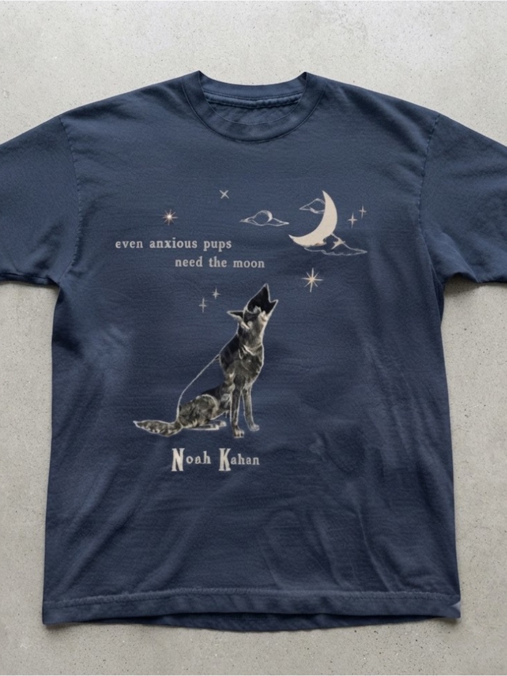 Even Anxious Pups Need The Moon Graphic Gildan T-shirt